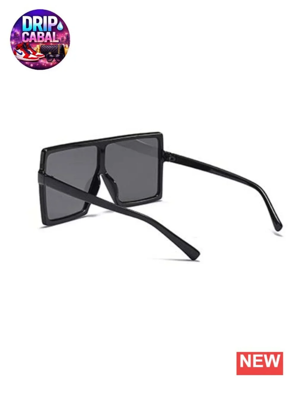 Oversized Square Sunglasses Flat Top Fashion Shades UV Protection